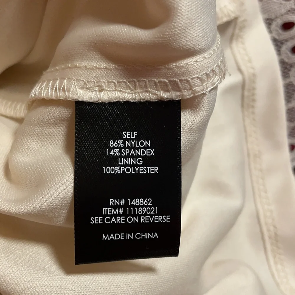 Torrid Ivory Smocked Off Shoulder Lace Top
